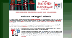Desktop Screenshot of chappellbilliards.com